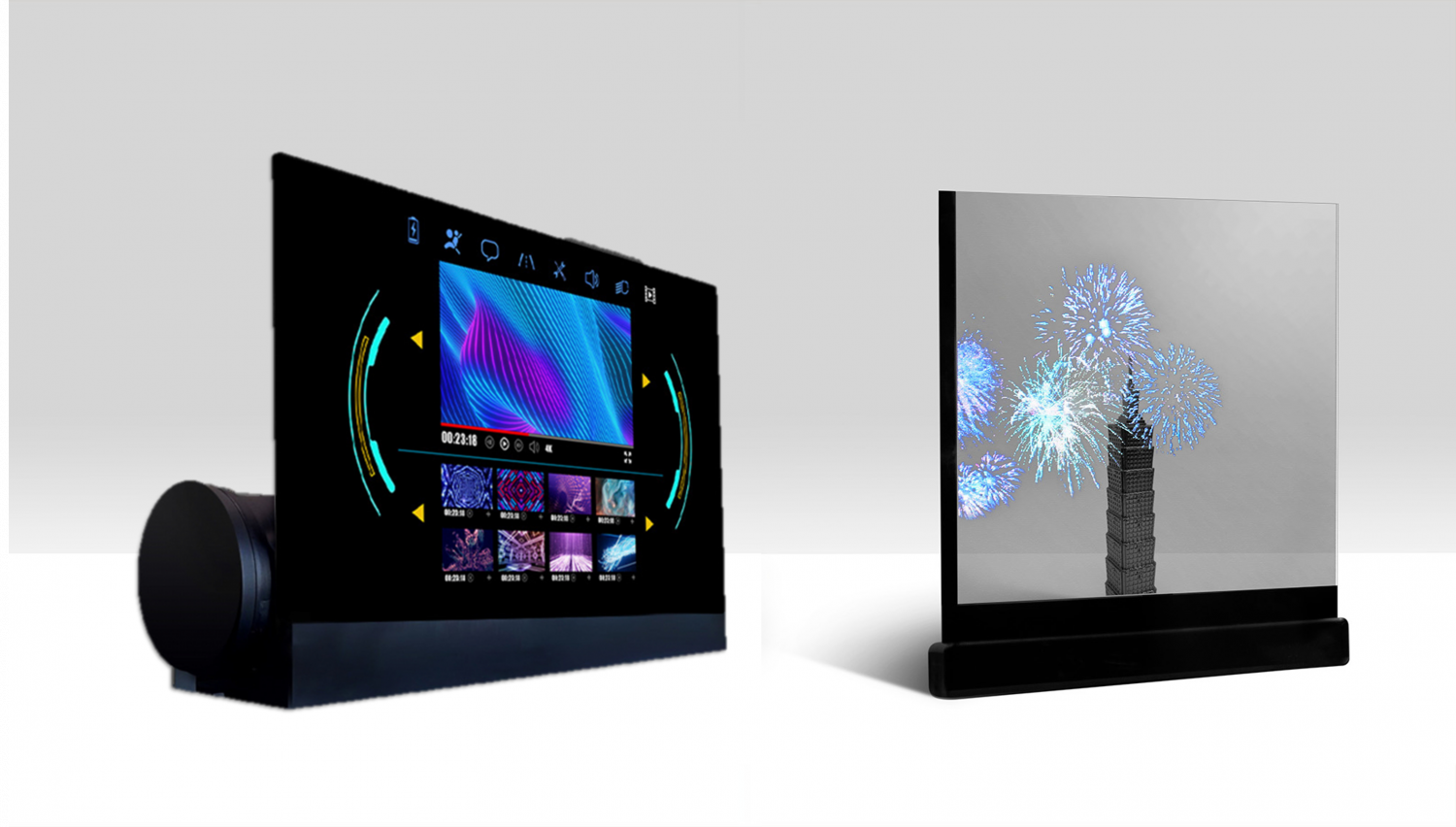 可卷式、折迭性、高透明